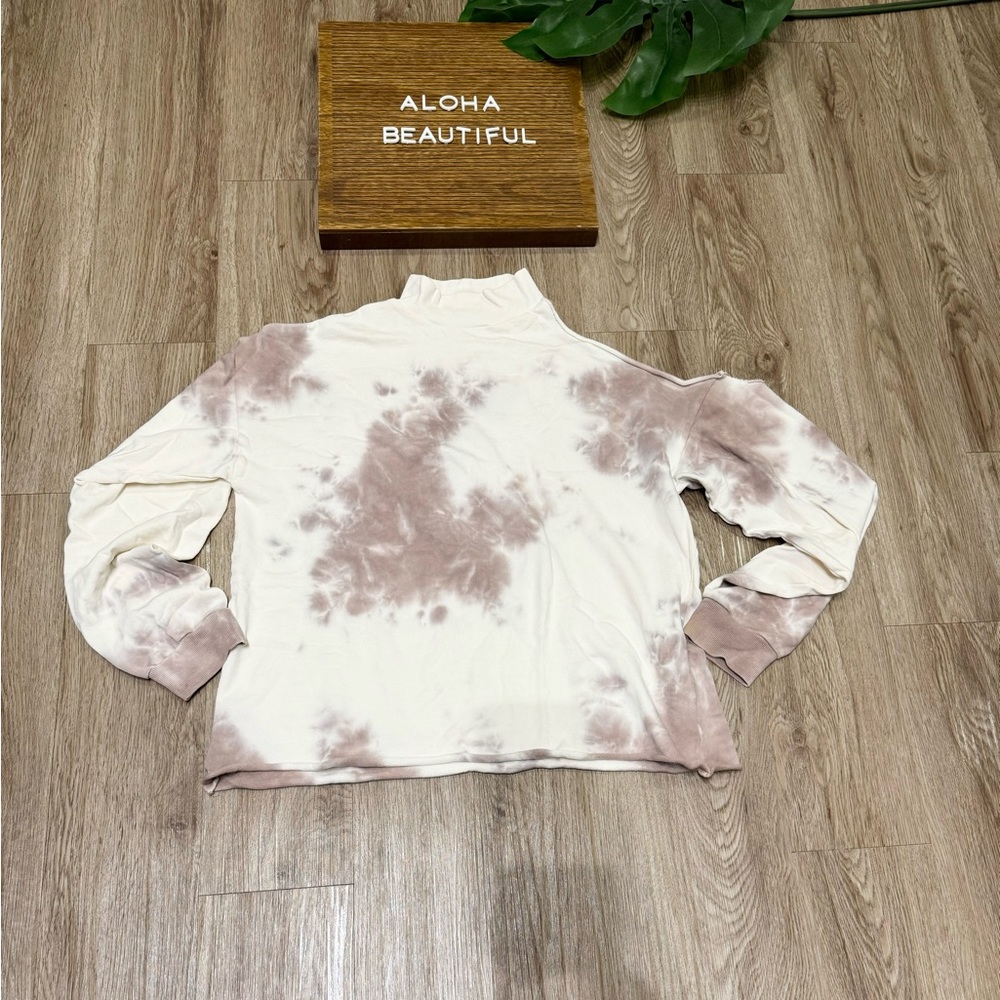 Gilded Intent Mock Neck Tie Dye Sweatshirt